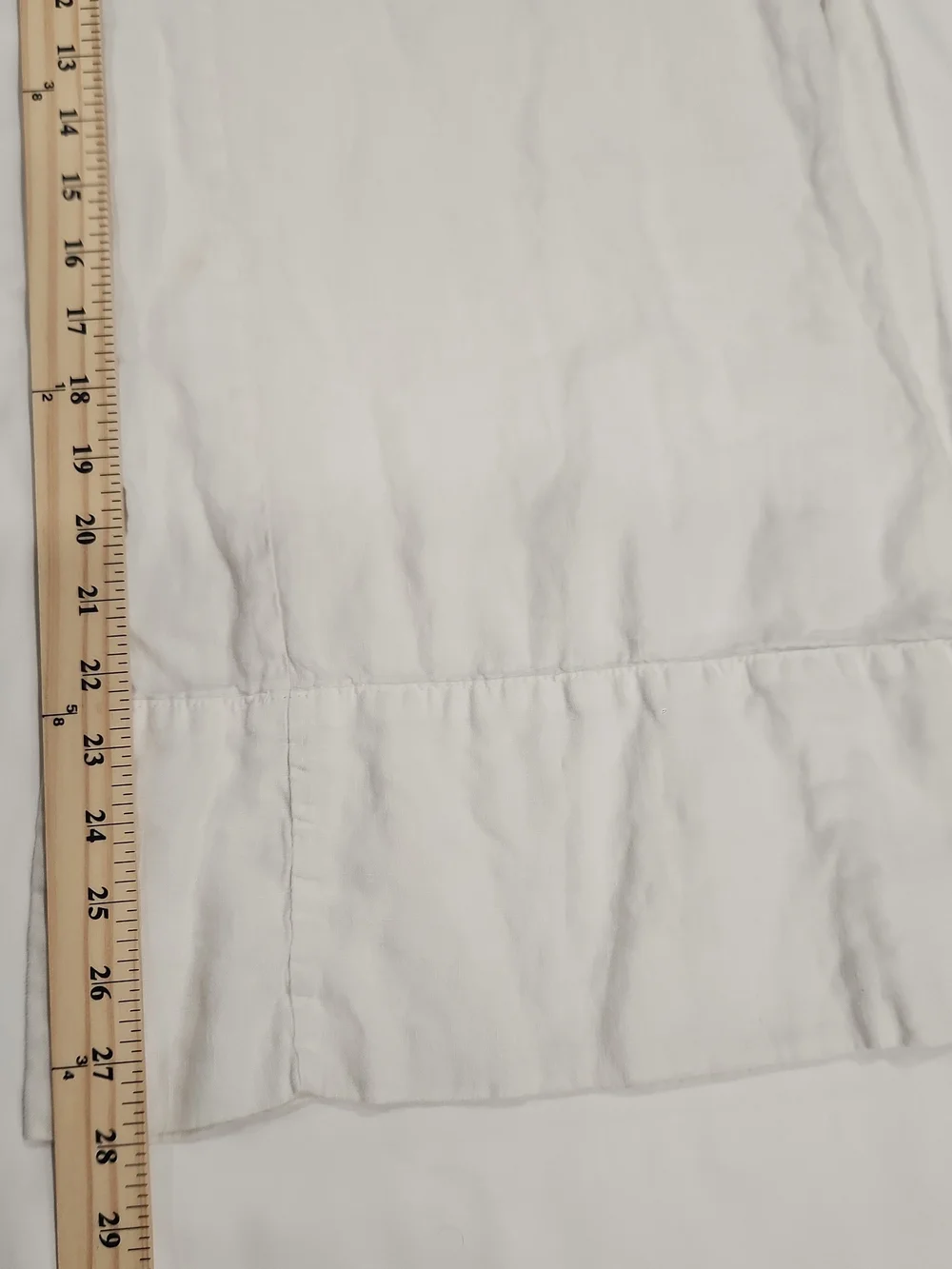 Zara White 100% Linen Wide Leg Pants Womens XS Drawstring Beach Summer Trousers